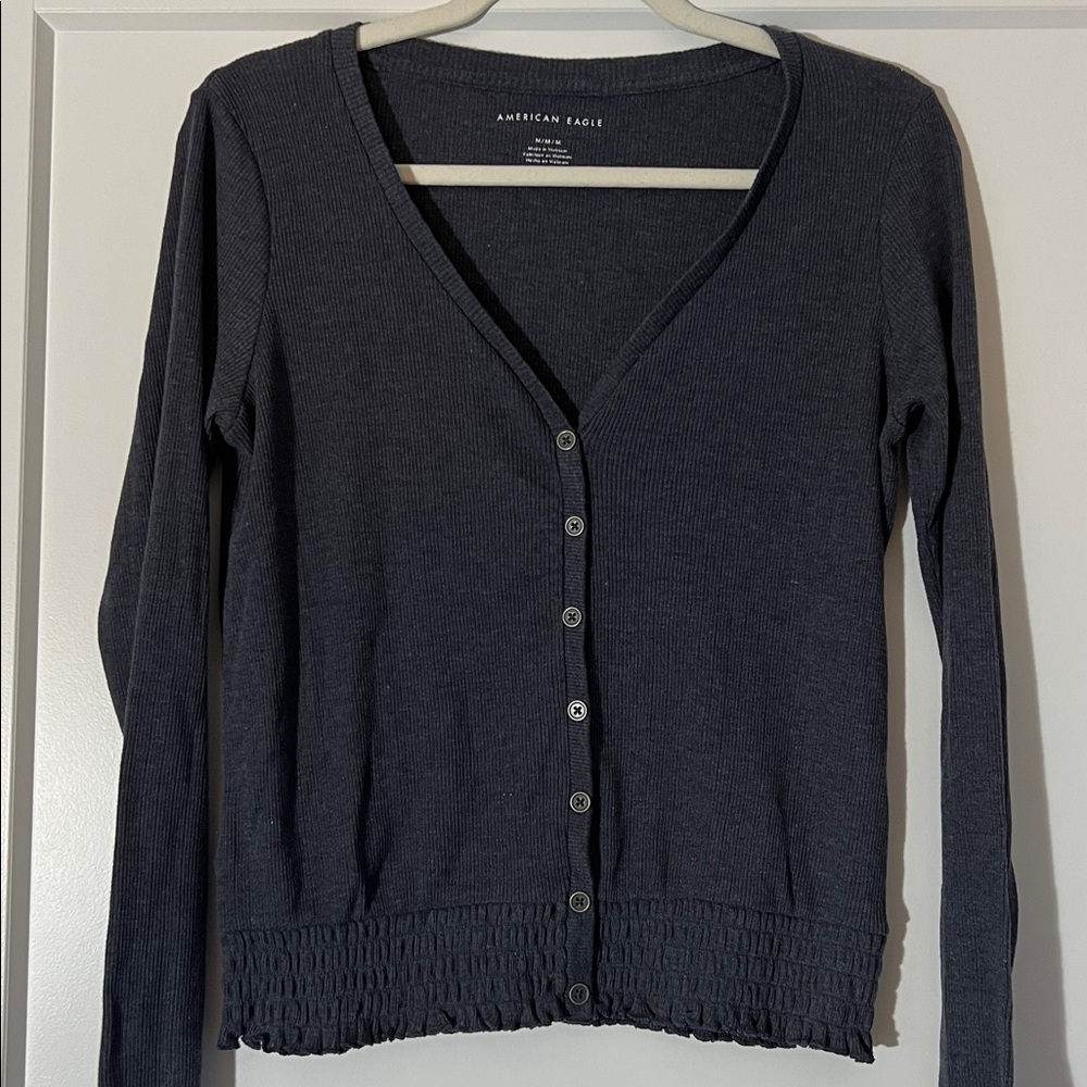 American Eagle Charcoal Knit Sweater